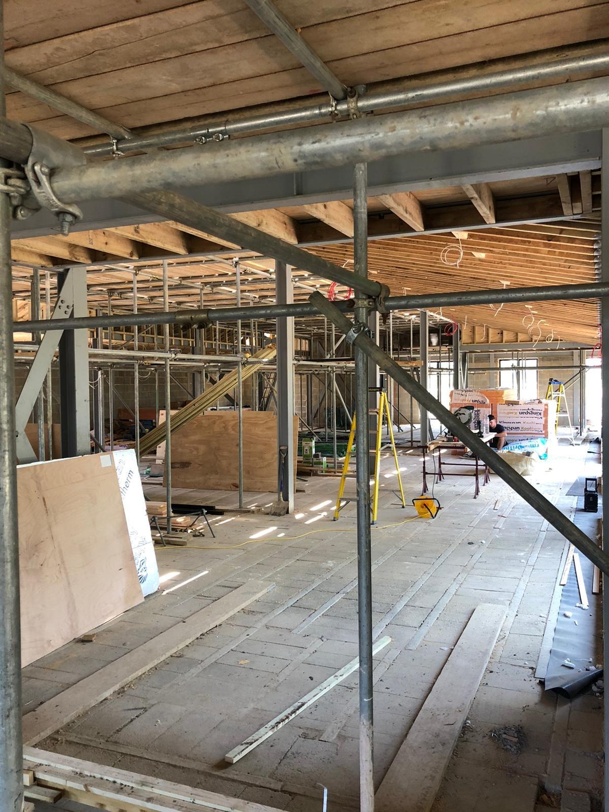 room building in progress