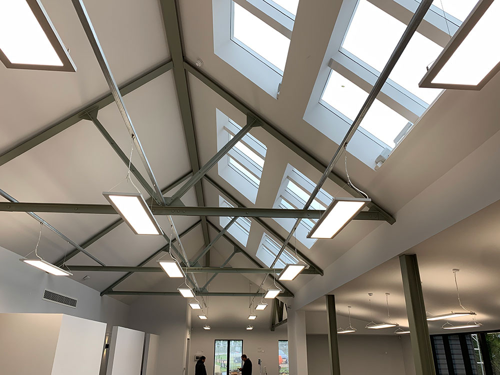 ceiling and striplights