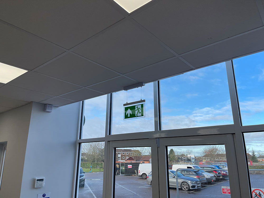 fire exit sign