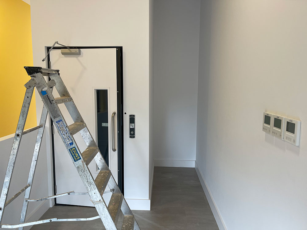 stepladder in new room