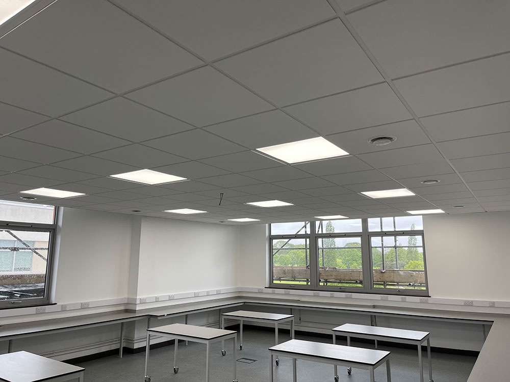 Alexandra Park School room with desks