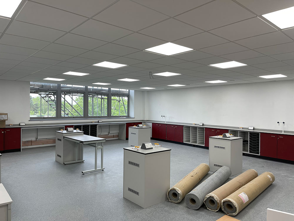Alexandra Park School room with desks